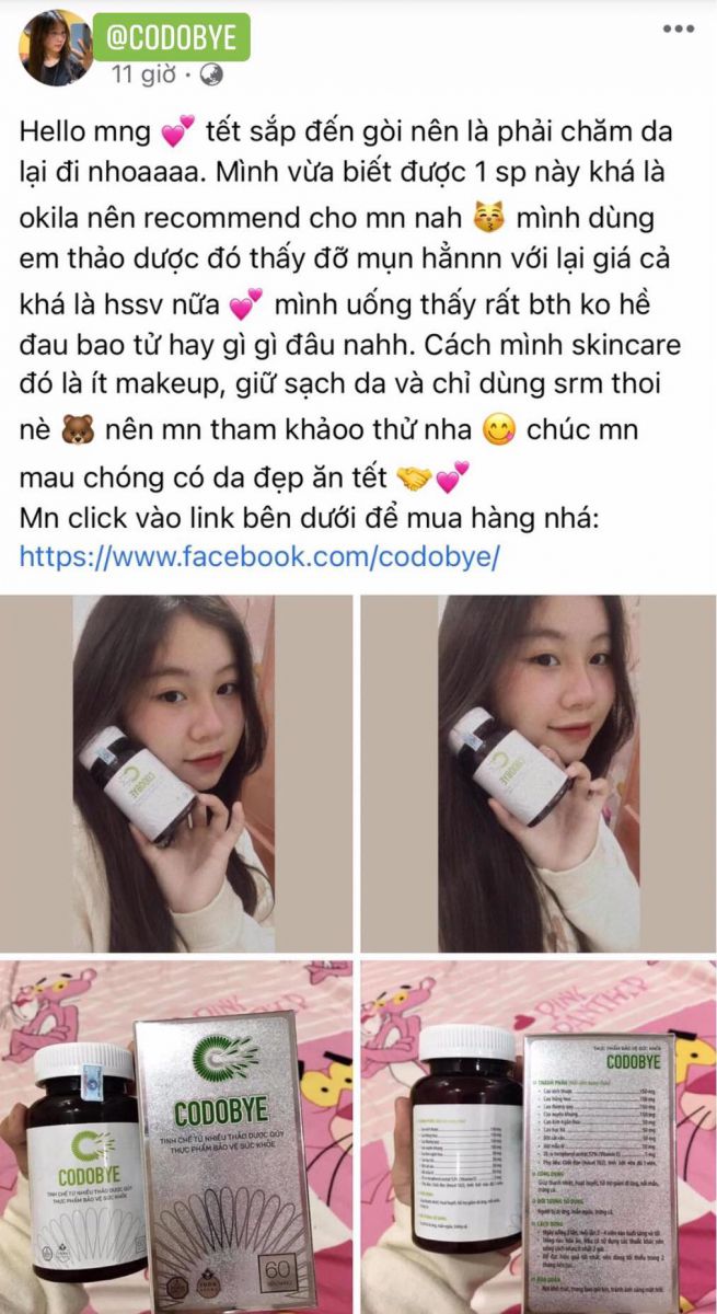 Bộ sản phẩm trị mụn hiệu quả từ thảo dược CODOBYE