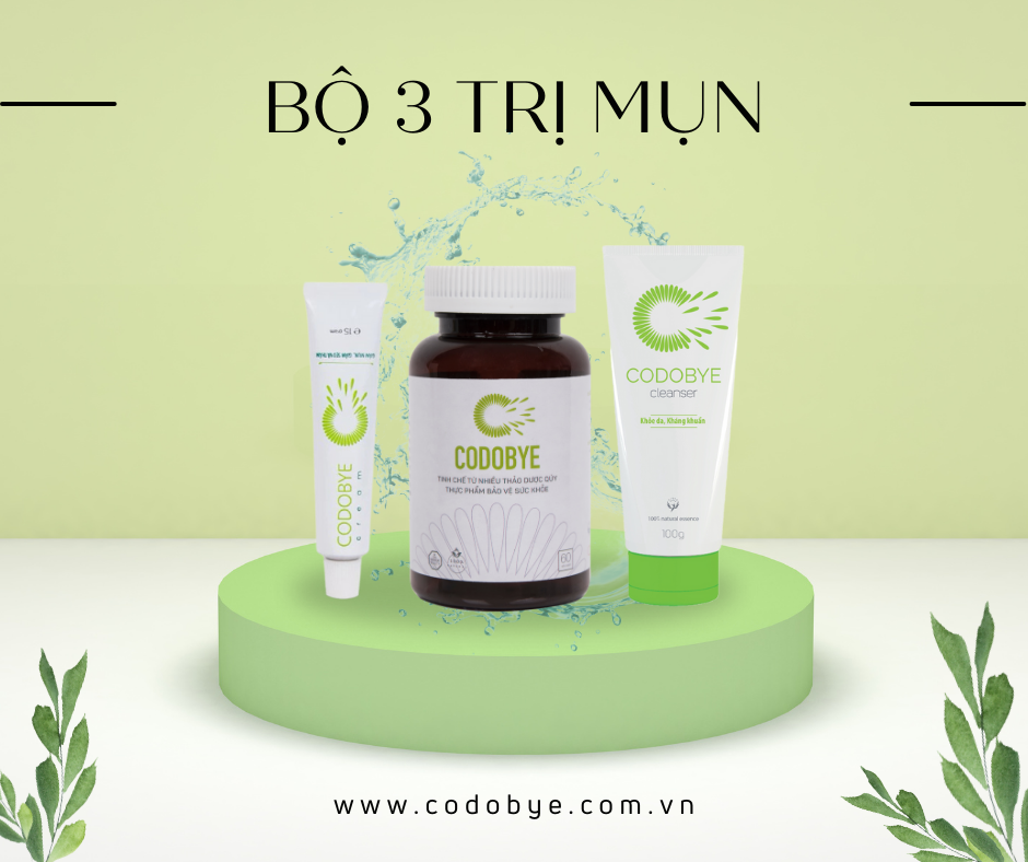 Các sản phẩm trị mụn CODOBYE trị mụn an toàn từ trong ra ngoài
