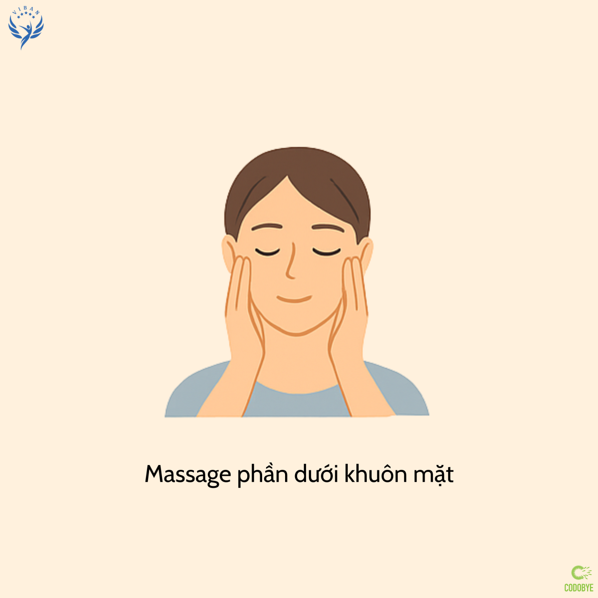 Massage phần dưới khuôn mặt