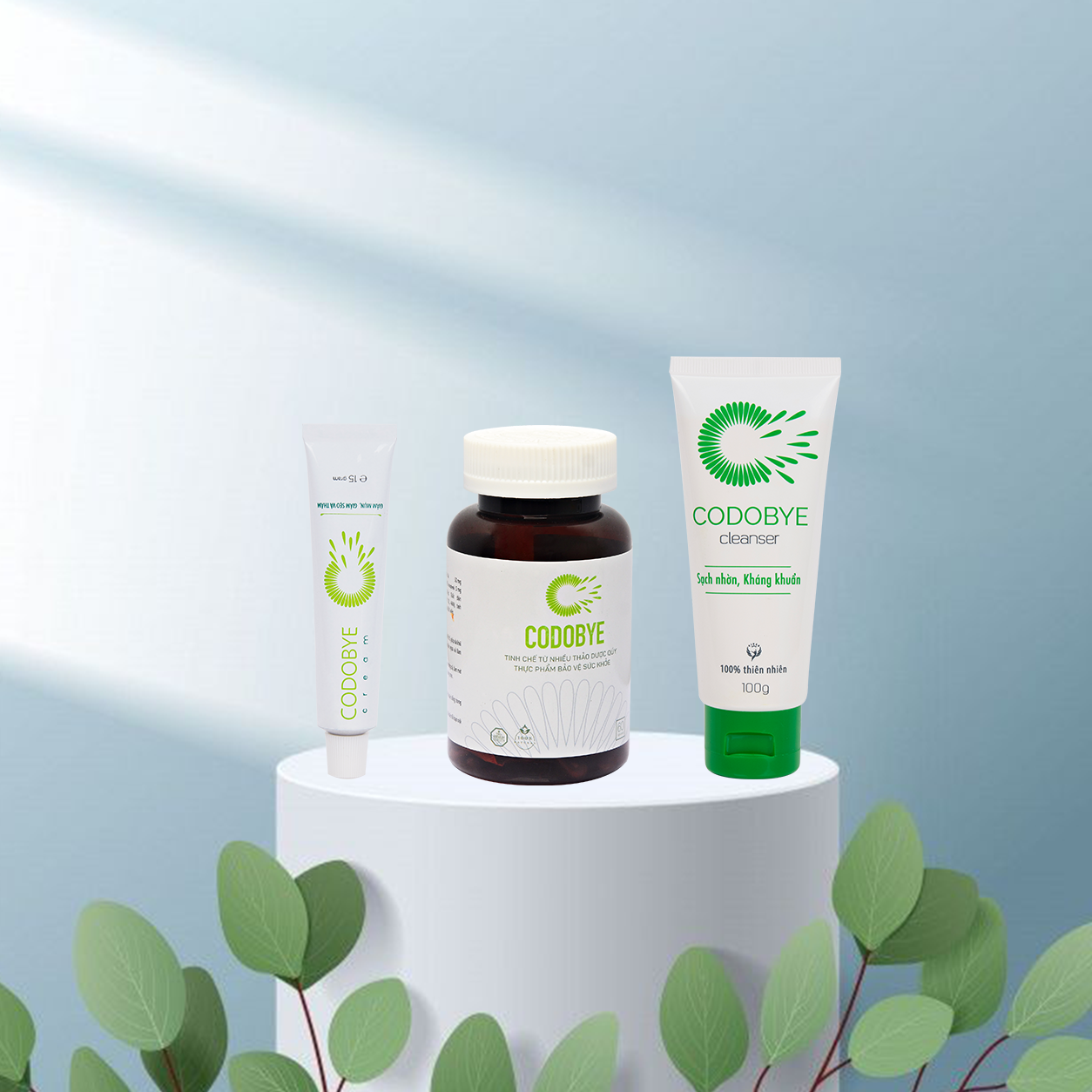 bộ sản phẩm trị mụn hiệu quả Codobye